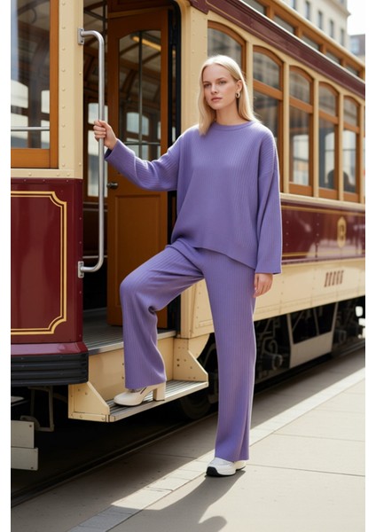 Kadın Alt Üst Fitilli Triko Takım Bisiklet Yaka Düşük Kol Fonksiyonel Dayanıklı Kaliteli Konforlu modelleri