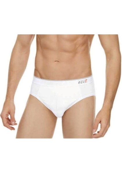 Tutku Elit 6'lı Kemerli Bel Pamuklu Penye Erkek Slip - Külot