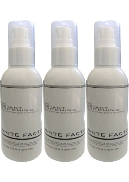 Süper White Factor 3 Adet White Factor For Instant Whitening Beyazlatıcı Açıcı / 3X120 ml Krem