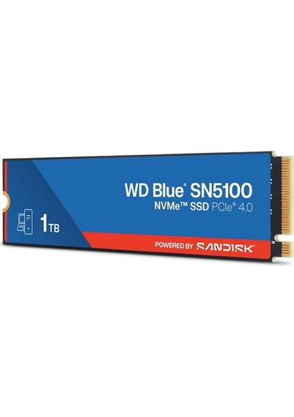 1 Tb Wd Blue SN5100 Pcı-4.0 5000MB/S 4000MB/S M2 SSD WDS100T5B0E