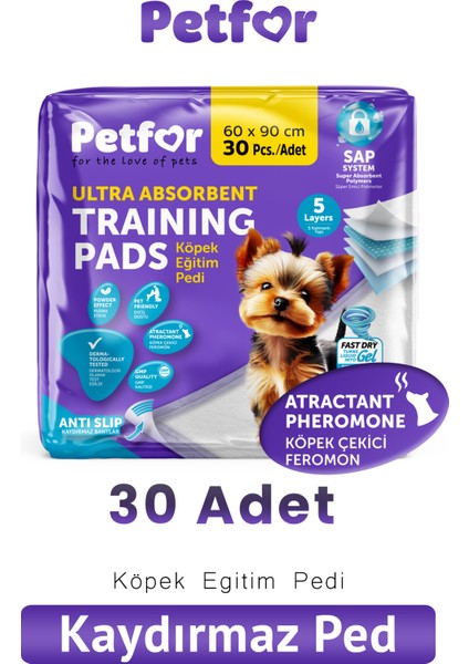 Yatak Koruyucu Örtü Kaydırmaz Bantlı 60X90 30 Adet