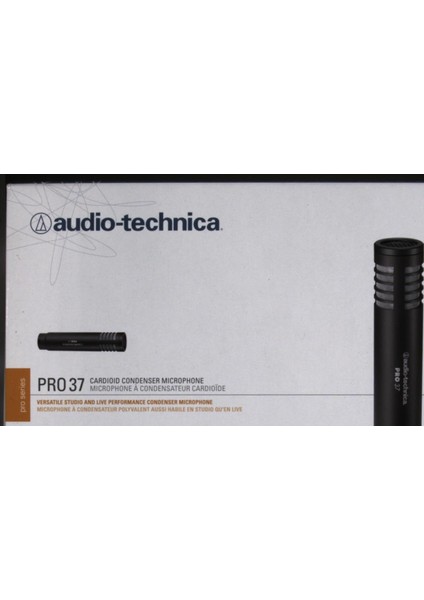 PRO37 Küçük Diyafram Kardioid Enstrüman Mikrofonu, Siyah fırsatları