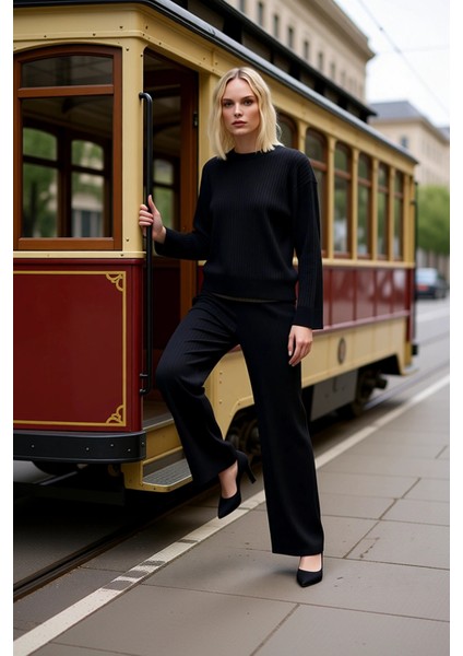 Kadın Alt Üst Fitilli Triko Takım Bisiklet Yaka Düşük Kol Fonksiyonel Dayanıklı Kaliteli Konforlu modelleri