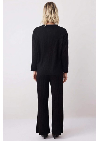 Kadın Alt Üst Fitilli Triko Takım Bisiklet Yaka Düşük Kol Fonksiyonel Dayanıklı Kaliteli Konforlu indirimleri