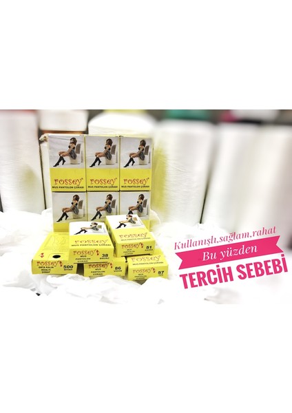 Orta KALIN(40D) Opak Dizaltı Çorap-Siyah 500-(12 Çift) fırsatları