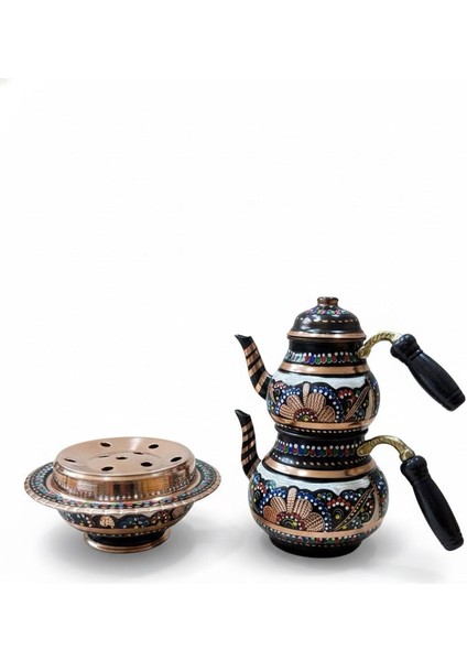 Erzincan Işleme Osmanlı Ocaklı Çaydanlık Takımı fiyatları