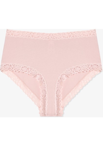 Gül Kurusu Comfy Pamuklu Yüksek Bel Slip Külot