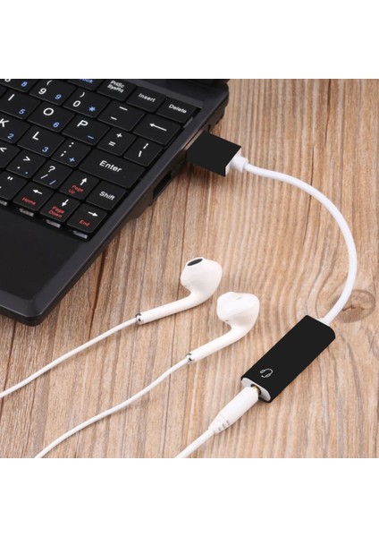 USB Harici Ses Kartı 7.1ch 3.5mm Mikrofonlu Kulaklık Tek Port Girişli indirimleri