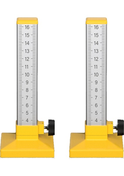 2pc Ahşap Işleme Eşit Yükseklik Hükümdarı Konumlandırma Yatay Yükseklik Cetveli Çift Taraflı Ölçekli Seramik Tile Özel Araç B (Yurt Dışından)