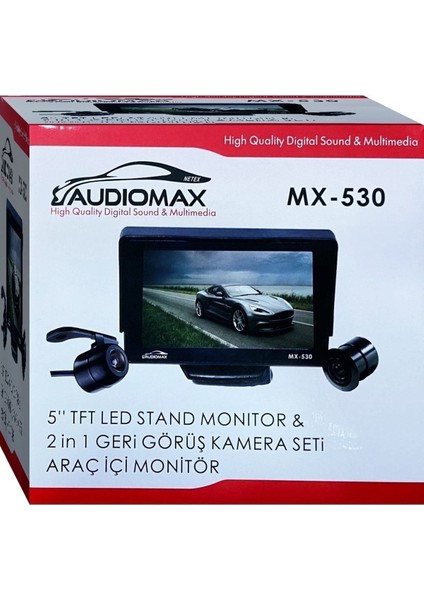 5 Inç LCD Araç Monitör Geri Vites Kamerası Hediyeli