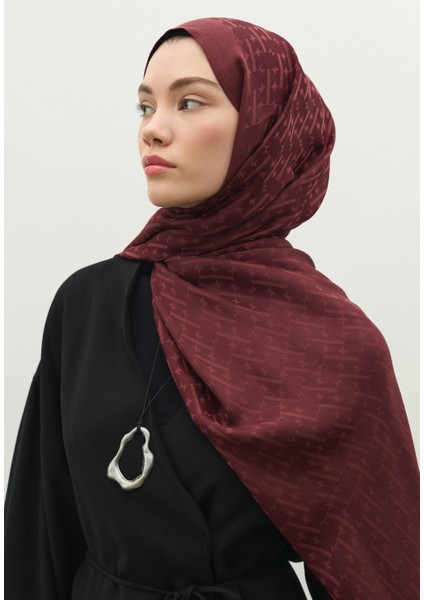 Monogram Pamuk Floş Jakarlı Şal Erik Çürüğü fiyatları