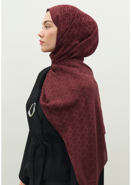 Monogram Pamuk Floş Jakarlı Şal Erik Çürüğü fırsatları