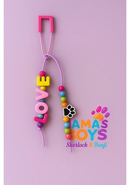 Love Yazılı Charm - Anahatarlık - Çanta Aksesuarı