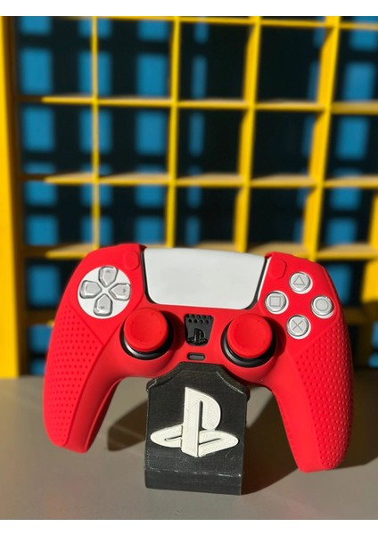 P-5 Silicone Protective Kit – Playstation 5 Dualsense Koruma Seti - Kırmızı
