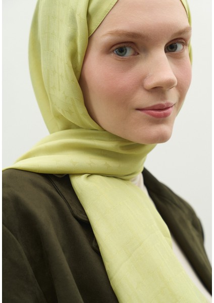 Monogram Pamuk Floş Jakarlı Şal Adaçayı fırsatları