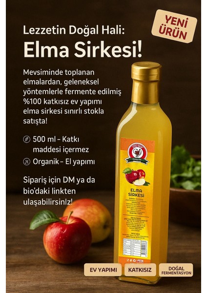 Doğal Elma Sirkesi 500 ml