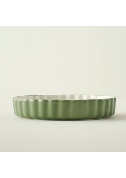 Floral Stoneware Fırın Kabı Beyaz (26X5 Cm) fiyatları