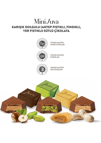 Juva Karışık Dolgulu Sütlü Çikolata, 250G modelleri