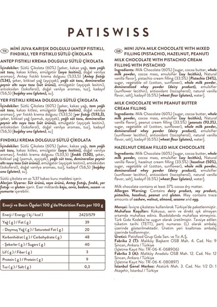 Juva Karışık Dolgulu Sütlü Çikolata, 250G indirimleri