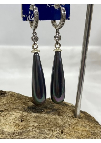 Gümüş Incili Kadın Küpe