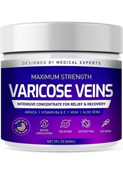 Süper Maximum Strength Varicose Veins Krem 100 ml 1 Adt