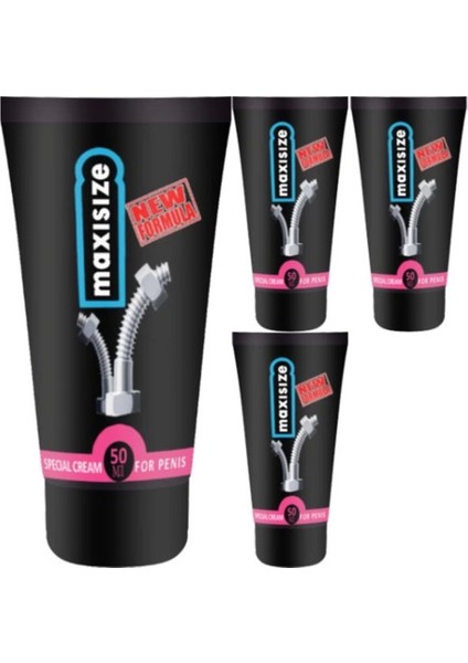 Süper Maxsize Maxi Size Cream 4 Adet Erkeğe Özel 50 ml Şekillendirici Canlandırıcı Krem
