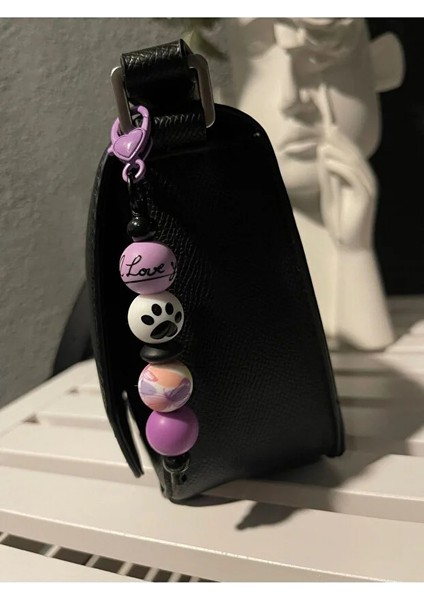 Eğlenceli Desenli Charm Anahtarlık - Çanta Aksesuarı fiyatları