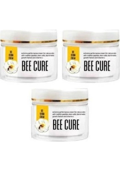 Bee Cure 3 Kutu Arı Zehri Kremi Beecure Arı Zehiri Kremi Relaxing Cream 3 x 50 ml
