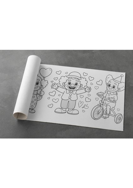 🎪✨ Palyaçoları Boyuyorum – Çocuklar İçin 5 Metrelik Renkli Boyama Rulosu | Eğlenceli Palyaço Teması, İnce Detaylı Karakterler, Keçeli ve Pastel Boyaya Uygun fırsatları