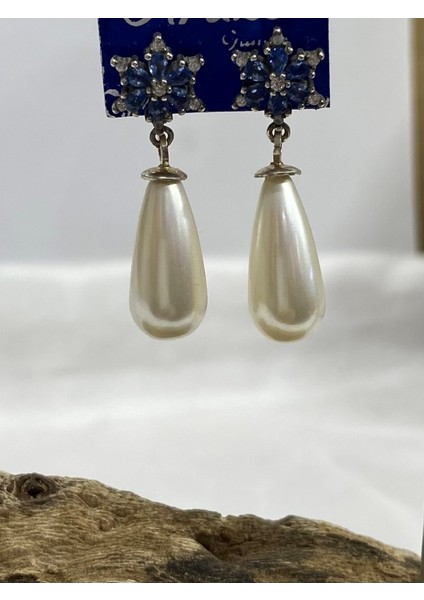 Gümüş Incili Kadın Küpe