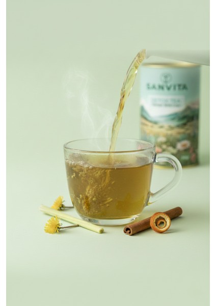 Detox Tea – Yeşil Çay, Mate ve Karahindiba Karışımı | Meyve Aromalı Bitki Çayı 50 gr fırsatları