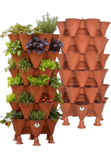 Kulesi Yediveren - 6 Katlı Evde Tarım Katlı Saksı