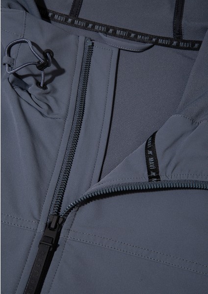 Su İtici Kapüşonlu Antrasit Ceket 0110643-80776