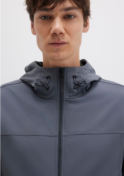 Su İtici Kapüşonlu Antrasit Ceket 0110643-80776