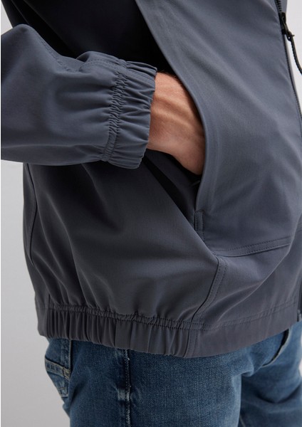 Su İtici Kapüşonlu Antrasit Ceket 0110643-80776