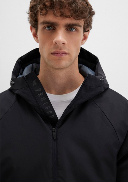 Su İtici Kapüşonlu Siyah Mont 0110615-71379
