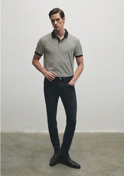 James Lux Black Puslu Koyu Mavi Jean Pantolon 0042486543