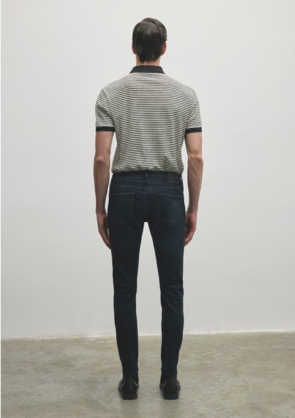 James Lux Black Puslu Koyu Mavi Jean Pantolon 0042486543