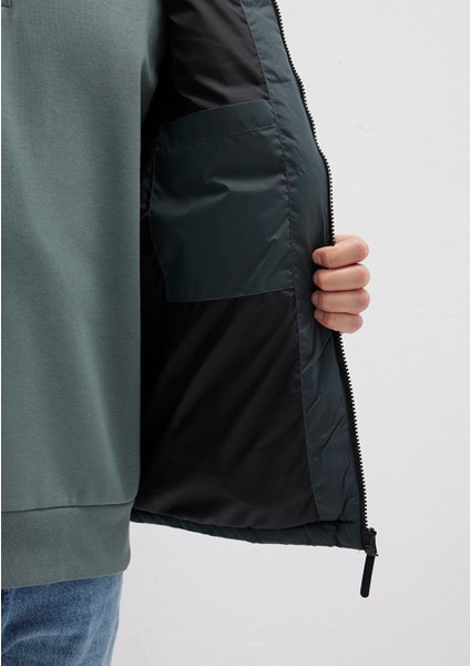 Kapüşonlu Yeşil Şişme Yelek 0110604-71598