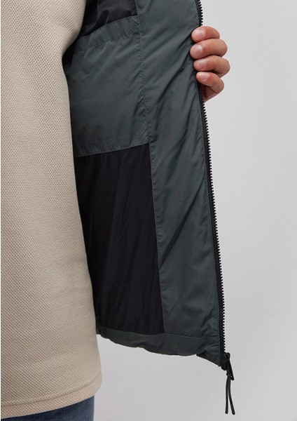 Kapüşonlu Yeşil Şişme Mont 0110349-71598