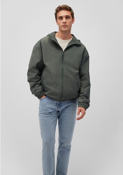 Kapüşonlu Haki Ceket 0110234-71598