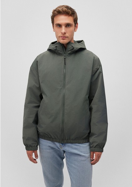 Kapüşonlu Haki Ceket 0110234-71598