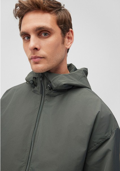 Kapüşonlu Haki Ceket 0110234-71598
