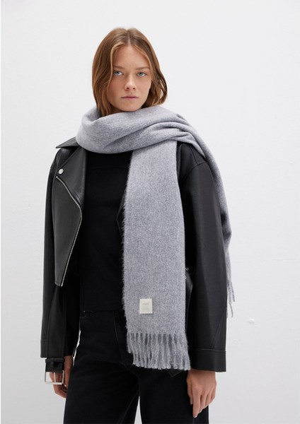 Püsküllü Gri Atkı 198940-34320