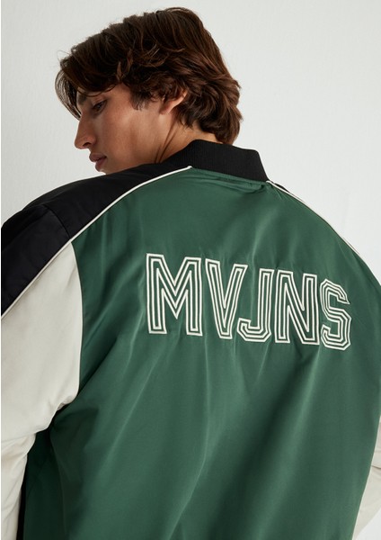 MVJNS Baskılı Yeşil Kolej Ceket 0110230-71894