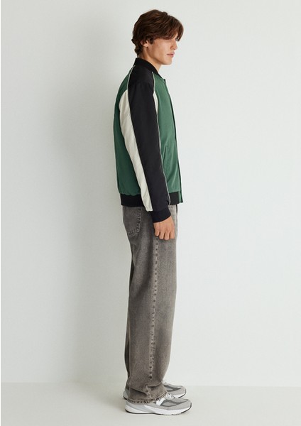 MVJNS Baskılı Yeşil Kolej Ceket 0110230-71894