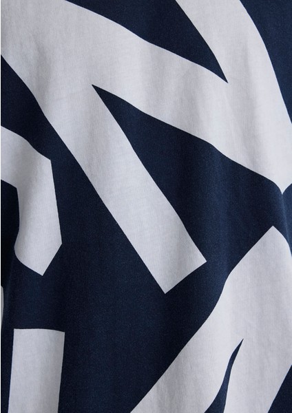 MVJNS Baskılı Lacivert Tişört 0610271-70490