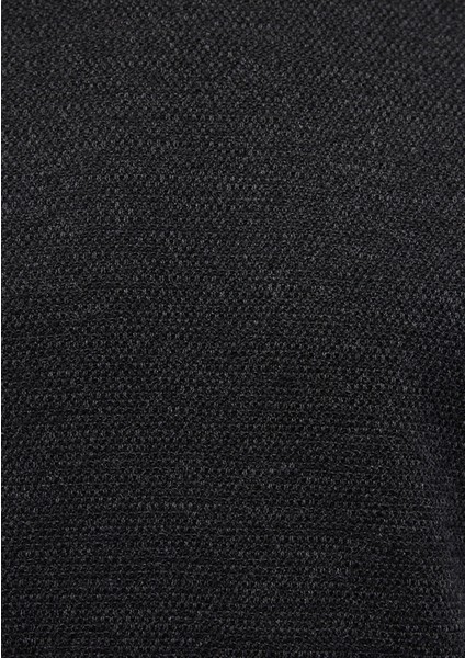 Bisiklet Yaka Siyah Basic Kazak 070781-900