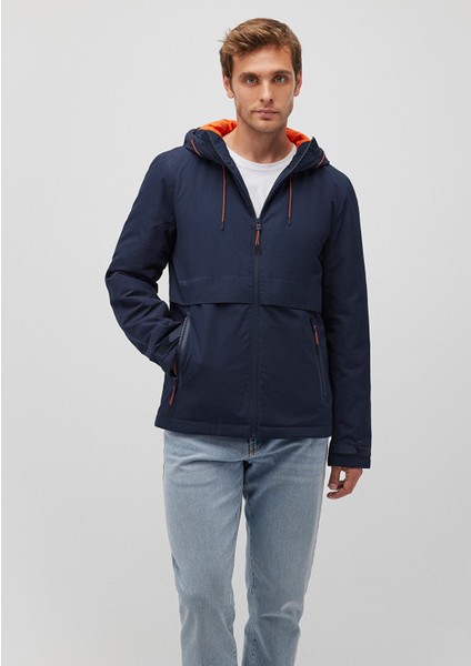 Kapüşonlu Lacivert Ceket 0110268-86623