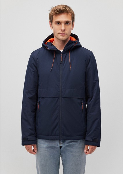 Kapüşonlu Lacivert Ceket 0110268-86623